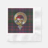 MacDonald Tartan & Badge Servet (Voorkant)