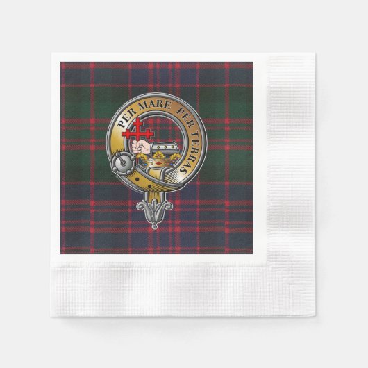 MacDonald Tartan & Badge Servet (Voorkant)