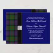 MacDonald Tartan Celtic Wedding Invitation Kaart (Voorkant / Achterkant)