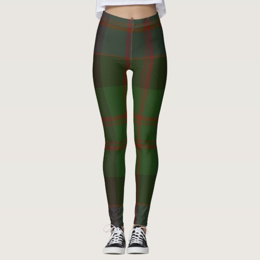 MacDonald Tartan Clan Plaid Leggings (Voorkant)