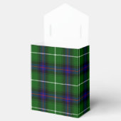 MacDonald tartan groene blauwe vleid Bedankdoosjes (Geopend)
