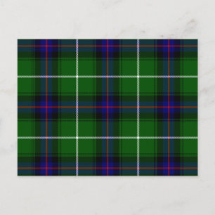 MacDonald tartan groene blauwe vleid Briefkaart