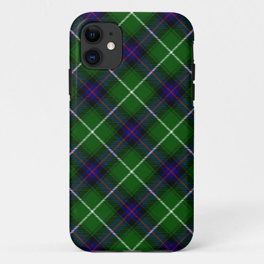 MacDonald tartan groene blauwe vleid Case-Mate iPhone Case (Achterkant)