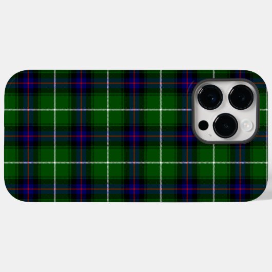 MacDonald tartan groene blauwe vleid Case-Mate iPhone Case (Achterkant (horizontaal))