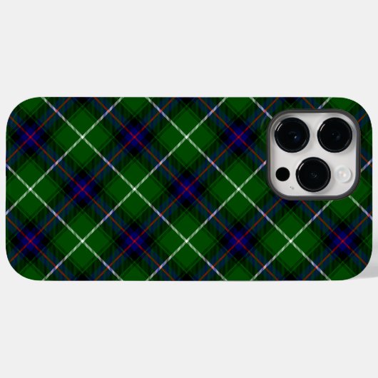 MacDonald tartan groene blauwe vleid Case-Mate iPhone Case (Achterkant (horizontaal))