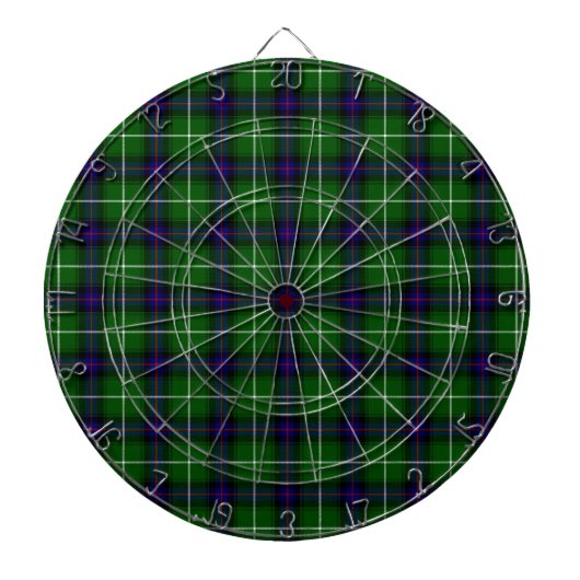 MacDonald tartan groene blauwe vleid Dartbord (Voorkant)