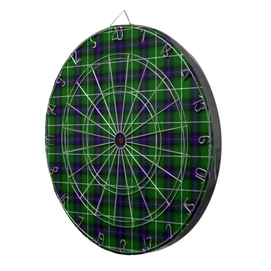 MacDonald tartan groene blauwe vleid Dartbord (Voorkant Rechts)