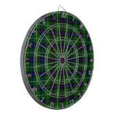 MacDonald tartan groene blauwe vleid Dartbord (Voorkant Links)