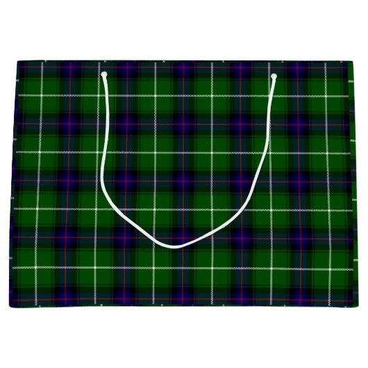 MacDonald tartan groene blauwe vleid Groot Cadeauzakje (Voorkant)