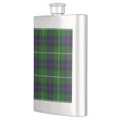 MacDonald tartan groene blauwe vleid Heupfles (Links)