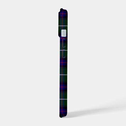 MacDonald tartan groene blauwe vleid iPhone 15 Case (Linkerkant)