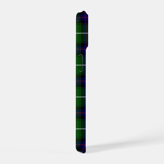 MacDonald tartan groene blauwe vleid iPhone 15 Case (Rechterkant)