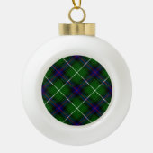 MacDonald tartan groene blauwe vleid Keramische Bal Ornament (Voorkant)