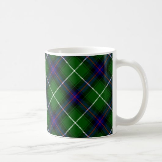 MacDonald tartan groene blauwe vleid Koffiemok (Rechts)