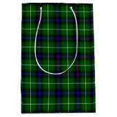 MacDonald tartan groene blauwe vleid Medium Cadeauzakje (Voorkant)