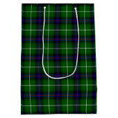 MacDonald tartan groene blauwe vleid Medium Cadeauzakje (Achterkant)