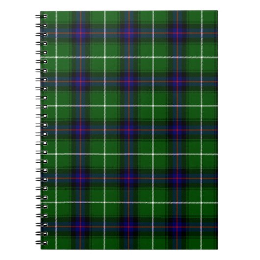 MacDonald tartan groene blauwe vleid Notitieboek (Voorkant)