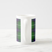 MacDonald tartan groene blauwe vleid Porselein Kop (Achterkant)