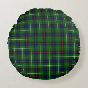 MacDonald tartan groene blauwe vleid Rond Kussen