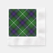 MacDonald tartan groene blauwe vleid Servet (Voorkant)