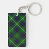 MacDonald tartan groene blauwe vleid Sleutelhanger (achterkant)