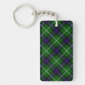 MacDonald tartan groene blauwe vleid Sleutelhanger (Voorkant)