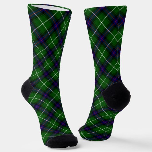 MacDonald tartan groene blauwe vleid Sokken (Gebogen)