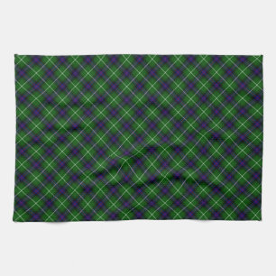 MacDonald tartan groene blauwe vleid Theedoek