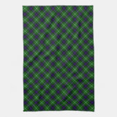 MacDonald tartan groene blauwe vleid Theedoek (Verticaal)