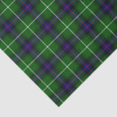 MacDonald tartan groene blauwe vleid Tissuepapier (Detail)
