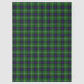 MacDonald tartan groene blauwe vleid Tissuepapier (Voorkant)