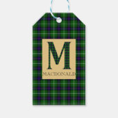 MacDonald Tartan Monogram M Cadeaulabel (Voorkant)