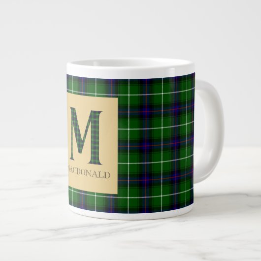 MacDonald Tartan Monogram M Grote Koffiekop (Voorkant rechts)