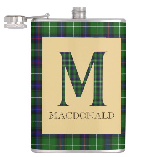 MacDonald Tartan Monogram M Heupfles (Geopend)