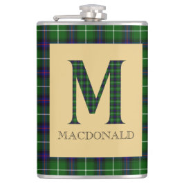 MacDonald Tartan Monogram M Heupfles