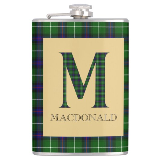 MacDonald Tartan Monogram M Heupfles (Voorkant)