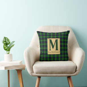 MacDonald Tartan Monogram M Kussen