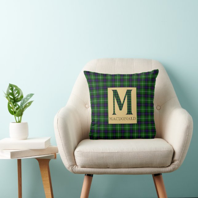 MacDonald Tartan Monogram M Kussen (Stoel)