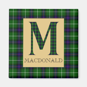 MacDonald Tartan Monogram M Magneet