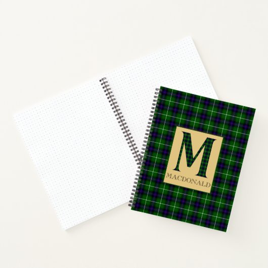 MacDonald Tartan Monogram M Notitieboek (Binnen)