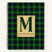 MacDonald Tartan Monogram M Notitieboek (Voorkant)