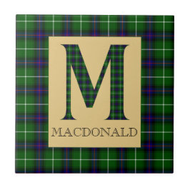 MacDonald Tartan Monogram M Tegeltje