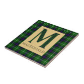 MacDonald Tartan Monogram M Tegeltje (Zijkant)