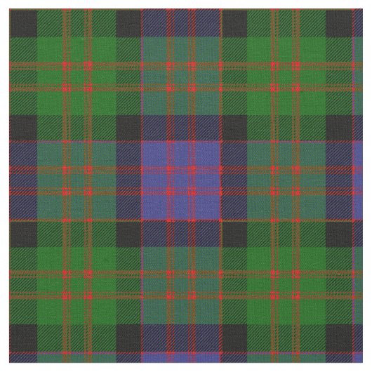 MacDonald Tartan Print Stof (Close Up)
