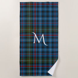 MacDonald Tartan Pset Monogrammed Beach Towel Strandlaken
