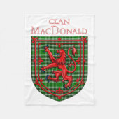 MacDonald van de eilandengroep Tartan Fleece Deken (Voorkant)