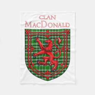 MacDonald van de eilandengroep Tartan Fleece Deken