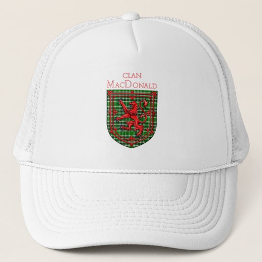 MacDonald van de eilandengroep Tartan Trucker Pet (Voorkant)