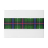 MacDonald van de Isles Scottish Tartan Belly Band Uitnodigingen Wikkel (Achterkant Voorbeeld)
