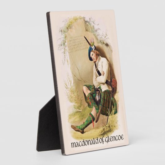 MacDonald van Glencoe Clans of Scotland McIan Fotoplaat (Zijkant)